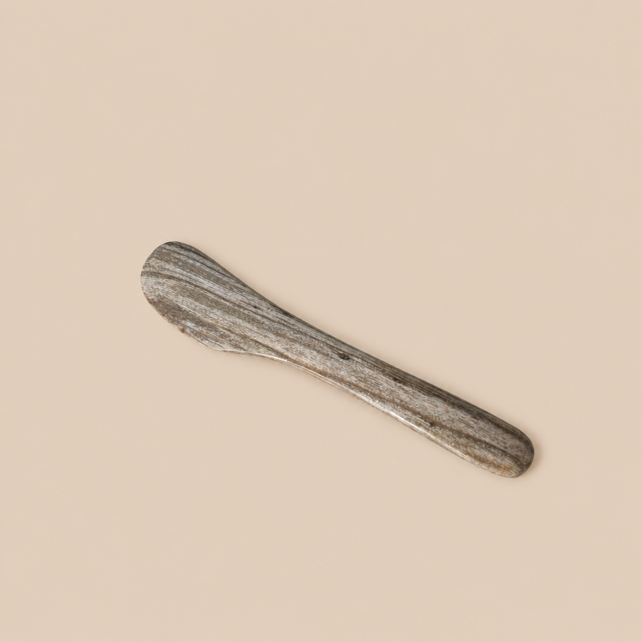 COUTEAU À BEURRE EN BOIS PÉTRIFIÉ