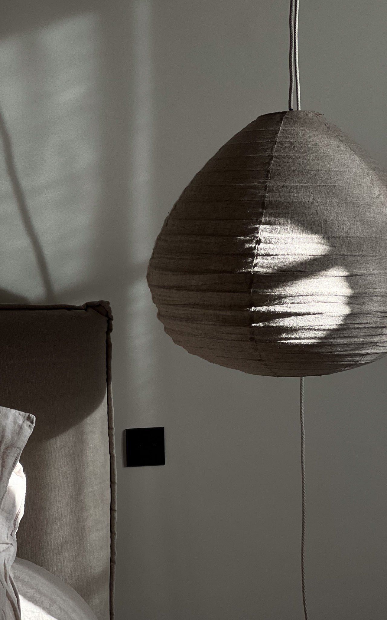 ABAT-JOUR POUR PLAFONNIER EN BAMBOU ET LIN