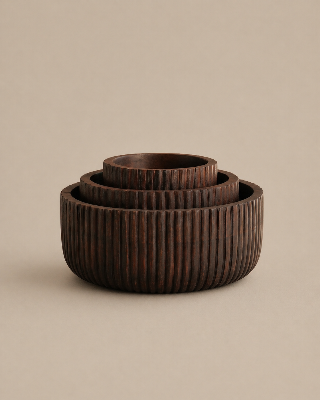 Trio de saladiers MIRA en bois - Collection SOLEA