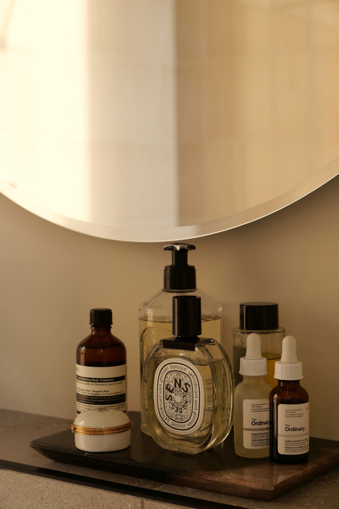 SUPPORT PLATEAU EN BOIS PÉTRIFIÉ