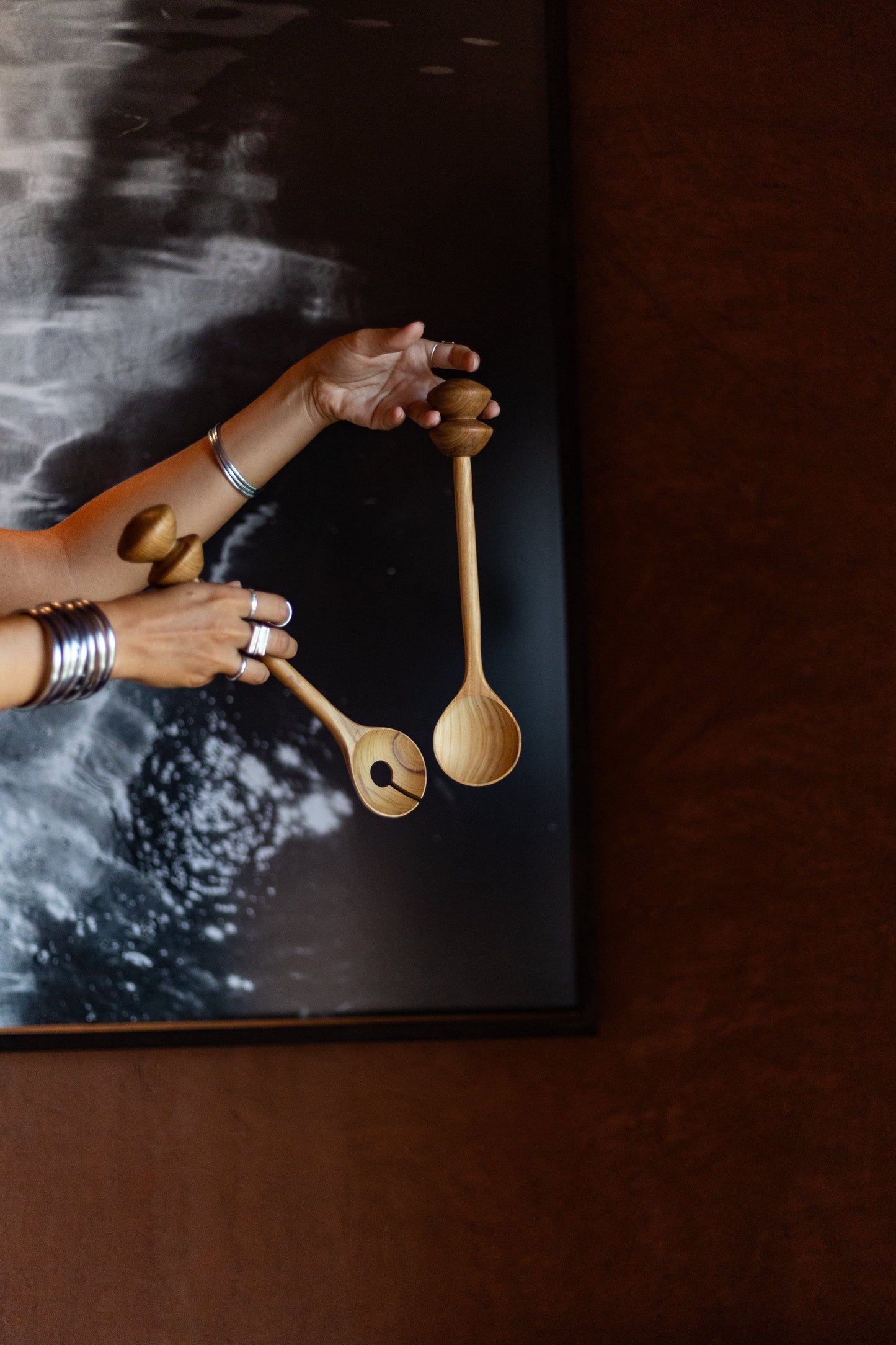 COUVERTS À SALADE SABLIER