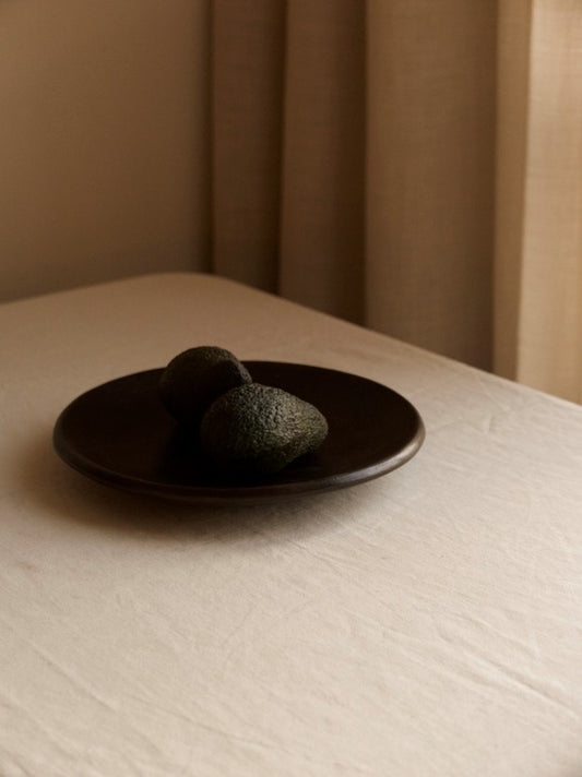 LOT DE DEUX ASSIETTES TERRACOTTA