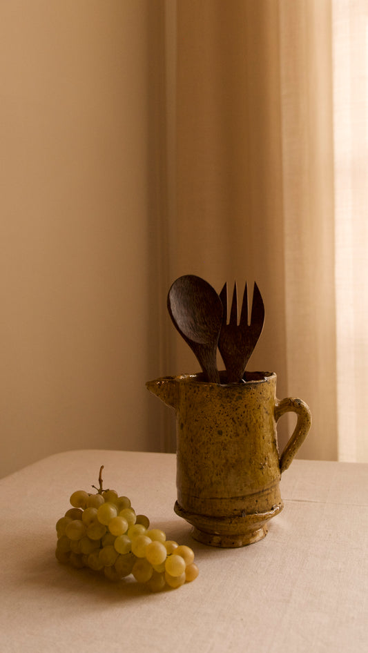 COUVERTS A SALADE EN BOIS DE COCO