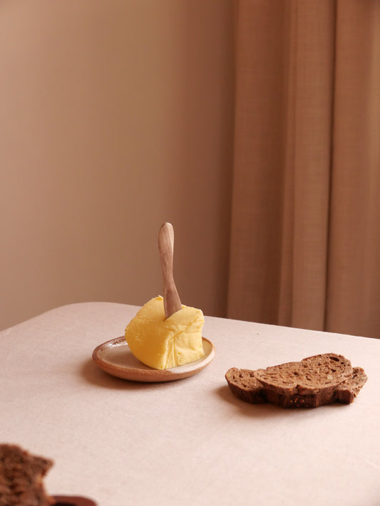 COUTEAU À BEURRE EN BOIS PÉTRIFIÉ