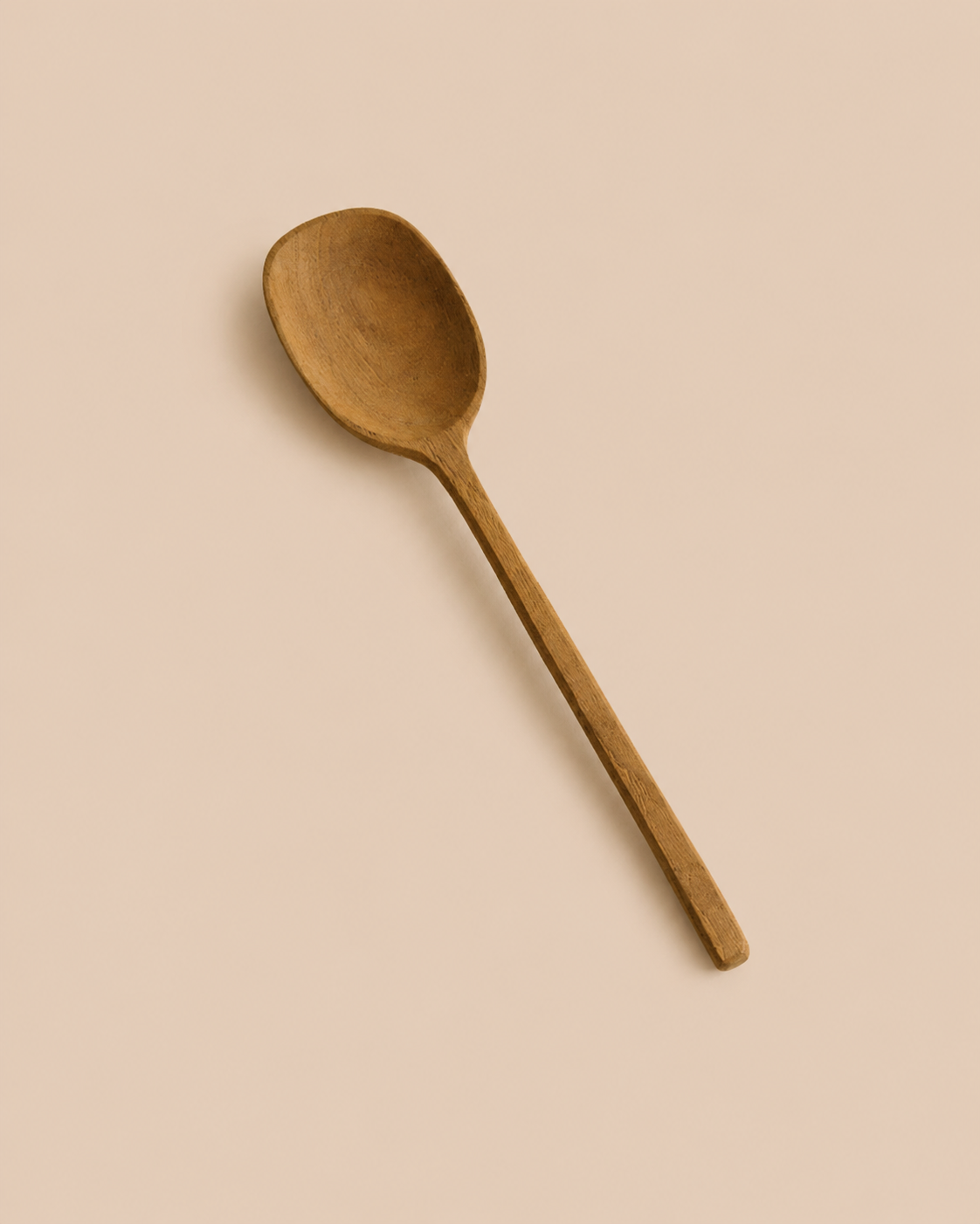 GRANDE CUILLÈRE EN BOIS DE TECK RUSTIQUE