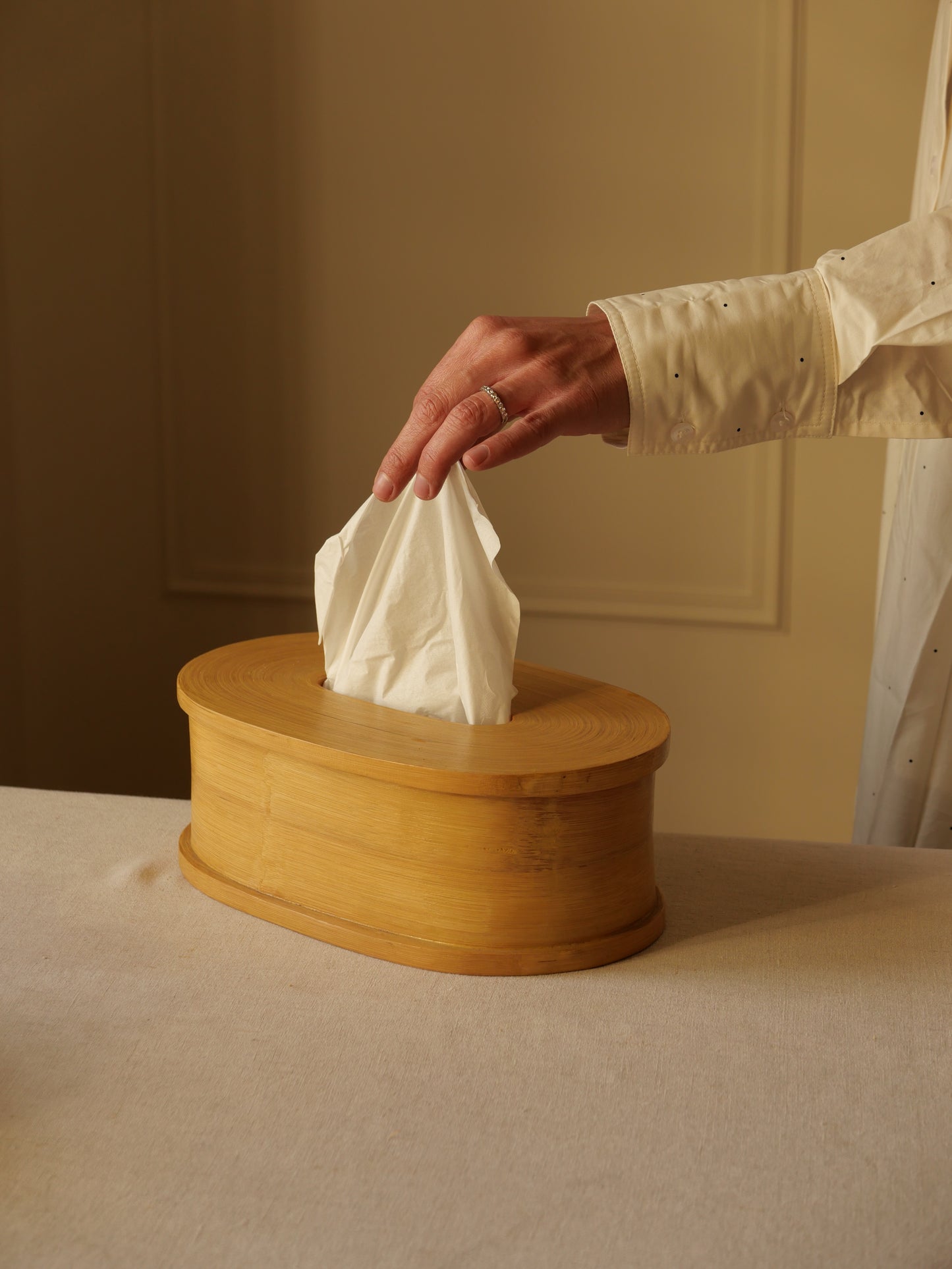 BOITE MOUCHOIRS BAMBOU