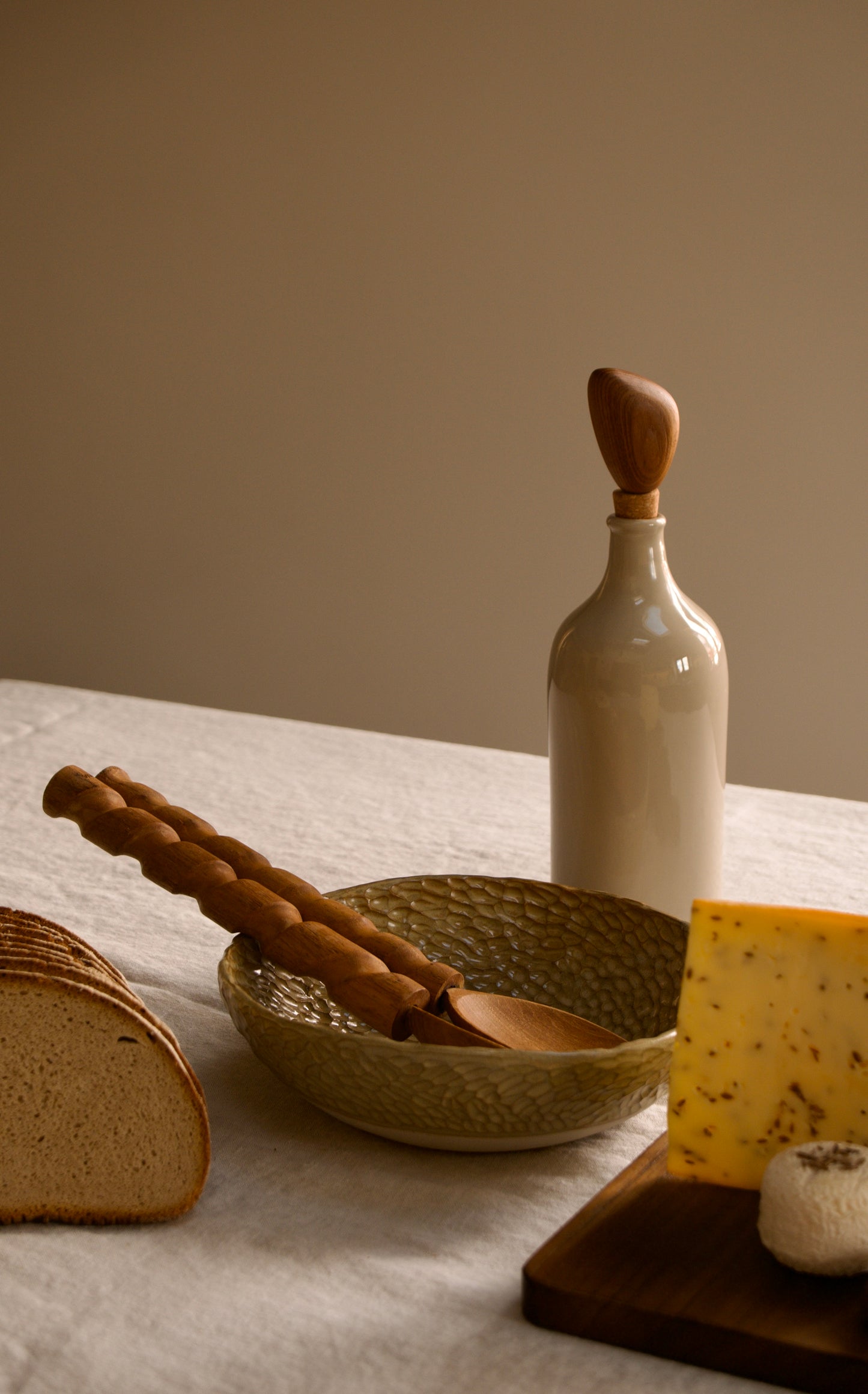 COUVERTS À SALADE VRILLES WOODMATA BOIS NATUREL