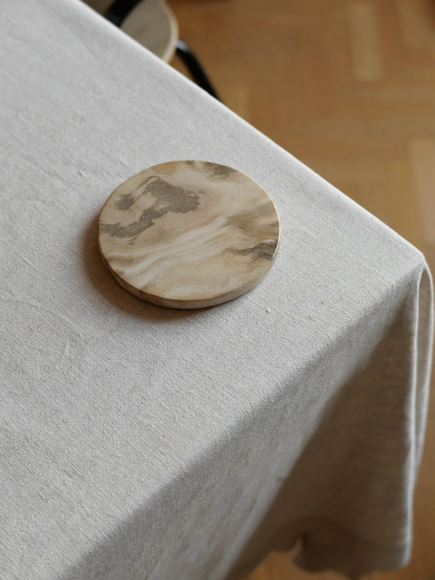 SET DE 4 SUPPORTS EN BOIS PÉTRIFIÉ