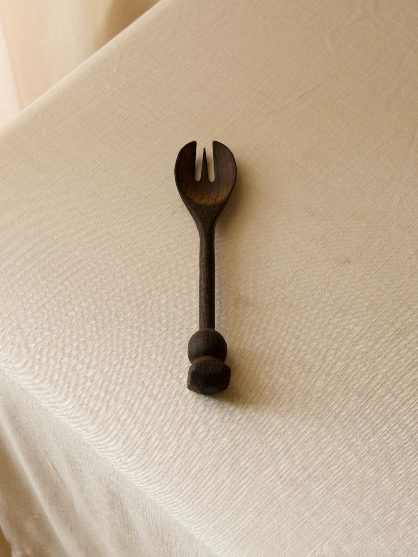 GRANDE FOURCHETTE EN BOIS BRÛLÉ