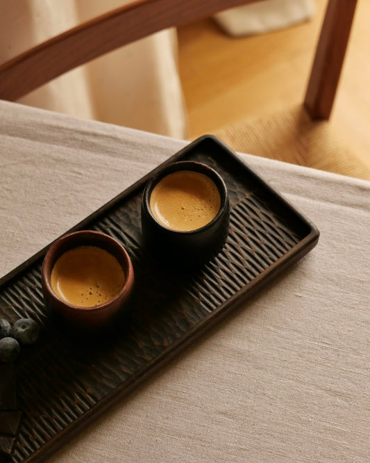 SET DE 4 TASSES EN TERRACOTTA